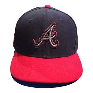 New Era 59Fifty Atlanta Braves Fitted Hat 6 7/8 Camo Big A cap MLB